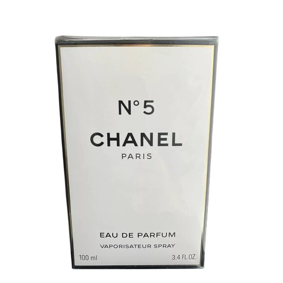 CHANEL No 5 EDT 3.4 OZ Patchouli Jasmine Iris Ylang Lily Oak Moss Musk Amber - Picture 1 of 2